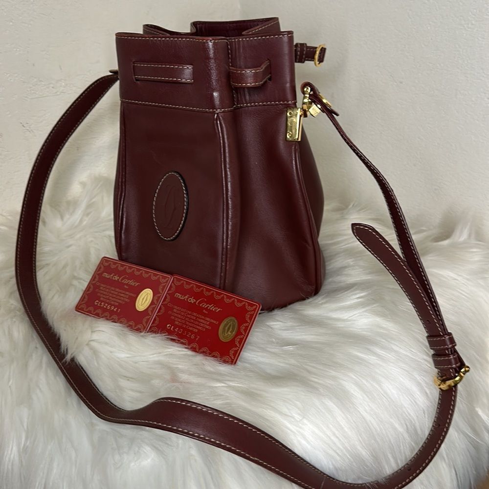 💯Authentic Cartier Drawstring Shoulder Bag🍀 - Picture 13 of 15